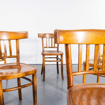 Vintage Oak and Bentwood Chair from Fischel, 1940s for sale at Pamono