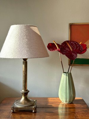 Böhlmarks Brass Column Table 1930s for sale at Pamono