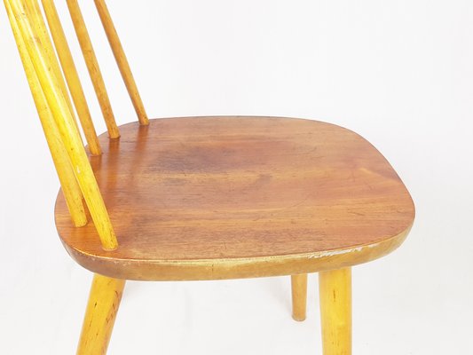 Mid-Century Modern Wooden Pinocchio Chair by Yngve Ekström