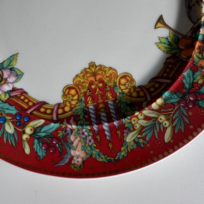 Le Reve De Noel Breakfast Plate by Versace for Rosenthal Christmas