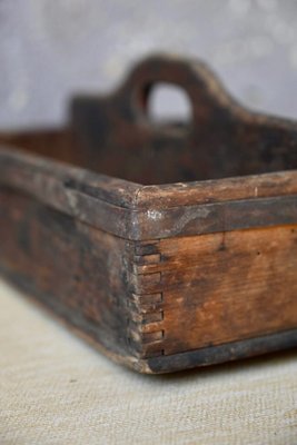 Vintage Tool Boxes in Wood and Metal, 1940s, Set of 2 for