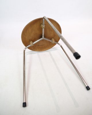 Set of Dot Stools Model 3170 in Teak by Arne Jacobsen for