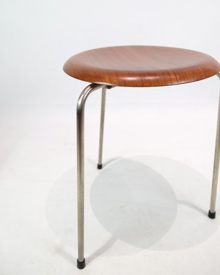 椅子 Arne Jacobsen 3170 Teak FRITZ HANSEN Set of Dot Stools Model 3170 in Teak by Arne Jacobsen for