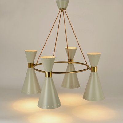 Cinco Diabolo Adjustable White Metal Pendant Cinco Diabolo Adjustable White Metal Pendant