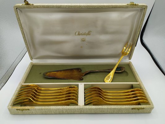 ANCIEN PLAT DE service Gallia Prod Christofle chantourné en métal argenté EUR 159,00 - FR