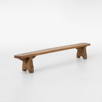 Rustic Low Bench in Wood France 1850s