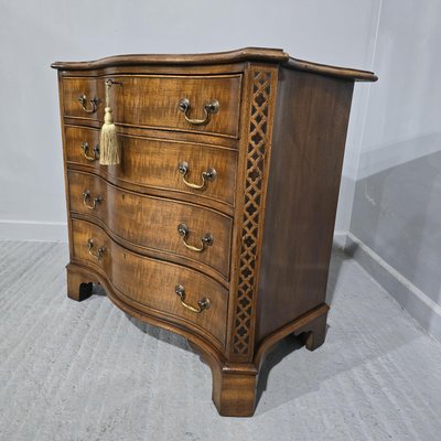 Serpentine chest of drawers discount