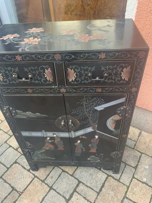 Chinese Half Cabinet in Black Lacquer, 1920a for sale at Pamono