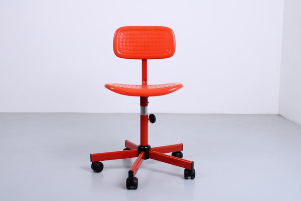 Red Adjustable Frippe Desk Chair from Ikea, 1990s for sale at Pamono