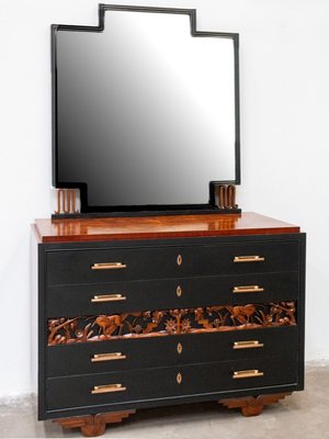 black art deco dresser De Coene Frères-style Single Art Deco Chest – Karl Kemp Antiques main image 0