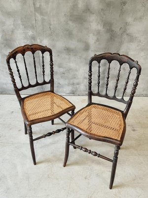 Napoleon III French Chairs Dining Chairs Set of 2 for sale at Pamono