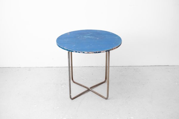 Vintage Bauhaus Tubular Steel Table by Marcel Breuer for