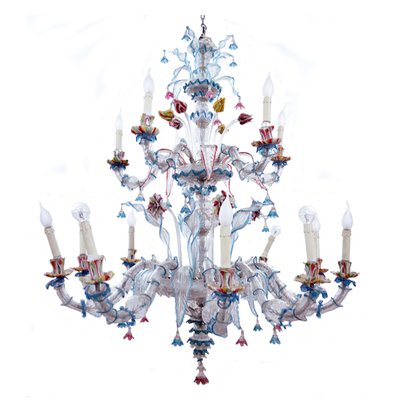 Lampadario in vetro di murano, anni 30 in vendita su pamono Lampadario in vetro di murano
