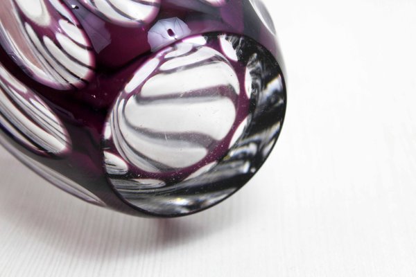 Bohemian Crystal Vase by Johannes Oertel & Co Haida, 1920s