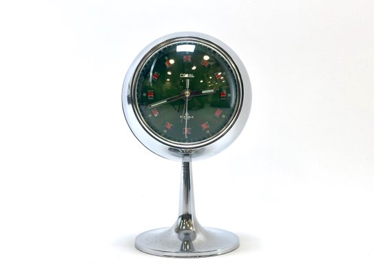 Horloge Murale Vintage Krups Noir - Style Space Age Avec Pendule - Années 70/80