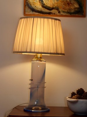 Lampada da tavolo vintage in vetro di Hannelore Dreutler per