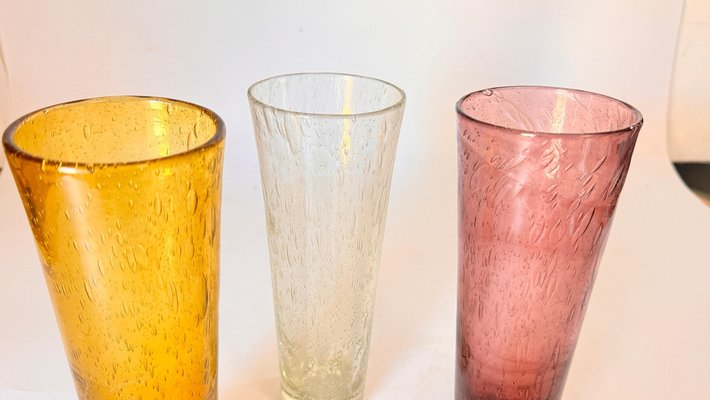 Cocktail Glasses from Biot, 1970, Set of 3 for sale at Pamono