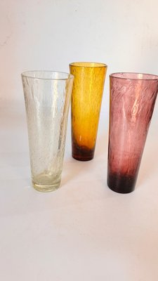 Cocktail Glasses from Biot, 1970, Set of 3 for sale at Pamono