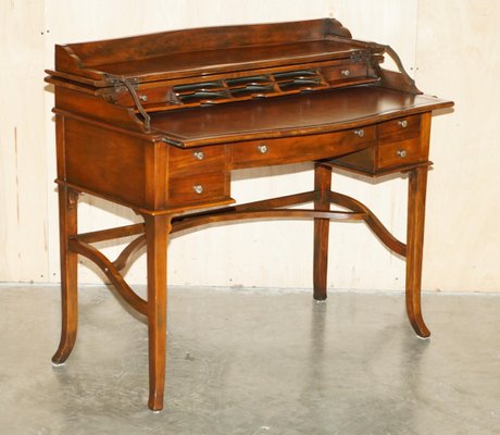 家具 Theodore Alexander Desk Vintage Theodore Alexander Leather & Mahogany Desk