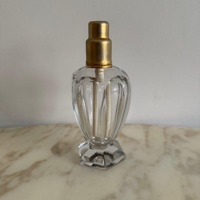 BELLE et ANCIENNE LAMPE BERGER CRISTAL DE BACCARAT ETIQUETTE PAPIER