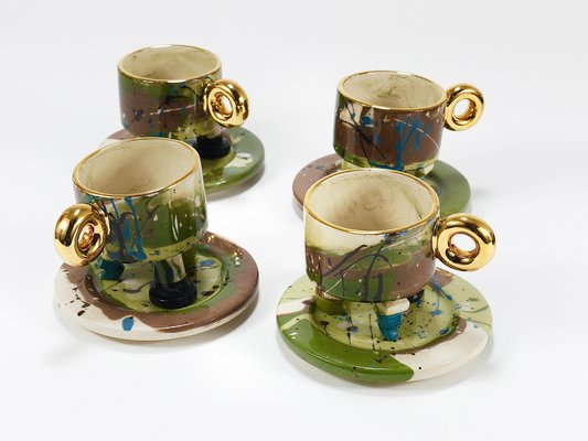 Postmodern Sculptural Pop-Art Tea Service by Juraj Mahalik for
