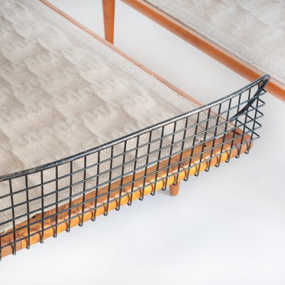 Vintage Swedish Daybed in Teak and Iron by Bengt Ruda for 