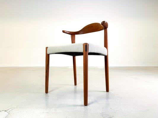 Mid-Century Teak Bullhorn Chair by Harry Østergaard for