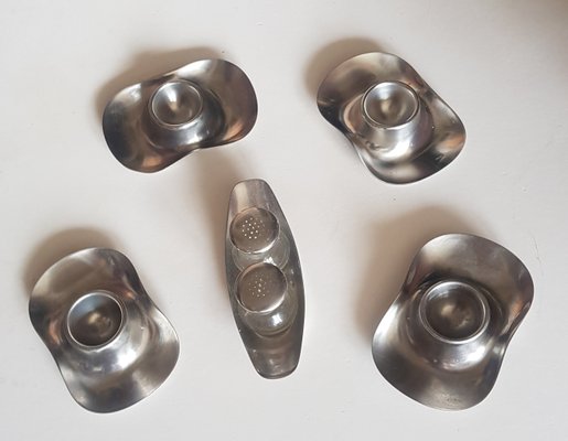 独1950年代 W. Wagenfeld for WMF No. 445.01 Mid-Century Salt Pepper