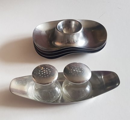 Egg Cup Salt and Pepper Shakers by Wilhelm Wagenfeld for WMF
