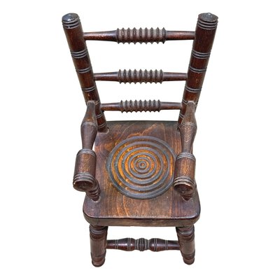 19th Century Miniature Oak Kitchen Windsor Chair, 1880s for sale