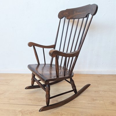 Pamono 1970s Rocking Chair Vintage Scandinavian Rocking Chair