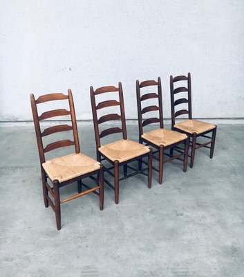 Rush Seat & Back 1960's ヴィンテージチェア 椅子 60s Wooden Chair