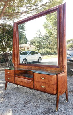 Dressing Table with Mirror by Vittorio Dassi 1950 for sale at Pamono