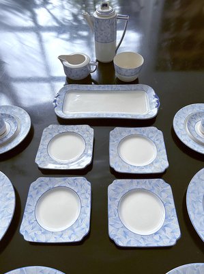 Servicio de vajilla Art Deco de porcelana de Royal Doulton anos 30. Juego de 19 en venta en Pamono