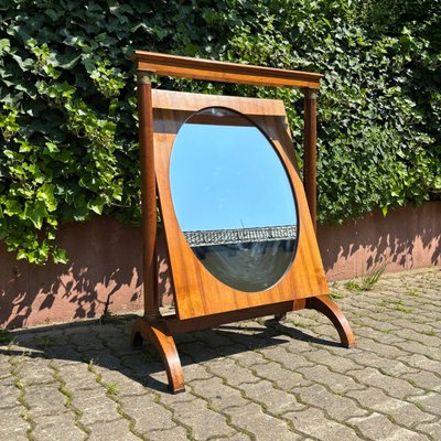 アンティーク雑貨 Early Stand mirror Antique Classicism Standing Mirror in Walnut for sale at Pamono