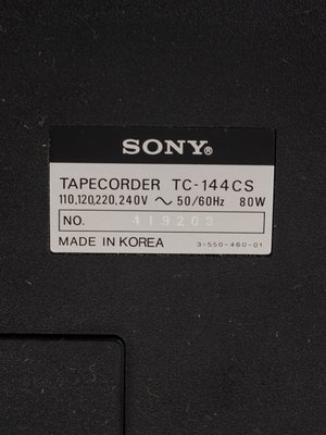 Sony - TC-144CS - Magnetófono de casete, Set de altavoces - Catawiki