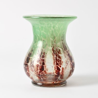 Art Deco Ikora Glass Vase by Karl Weidmann for WMF, 1930s