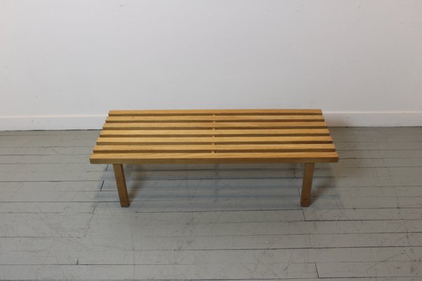 Vintage French Wooden Bench For Sale At Pamono