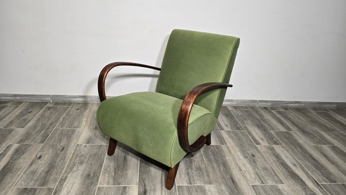Art Deco Lounge Chair by Jindrich Halabala 1940s