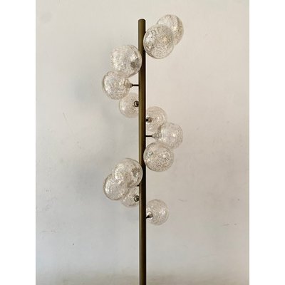Spheres with Gold Murano Glass Burnished Floor Lamp by Simoeng for