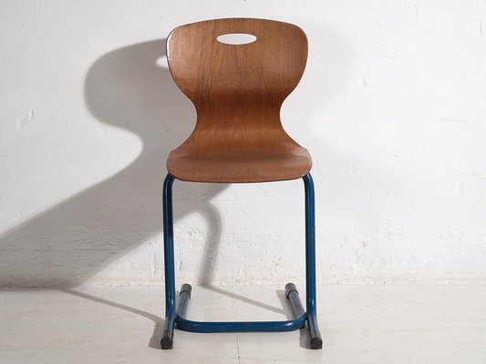 Vintage School Chairs, 1950, Set of 4 for sale at Pamono