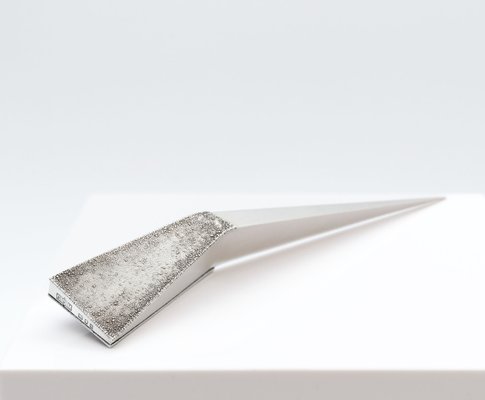 Modern Paperknife Letter Opener in Sterling Silver by George Grant