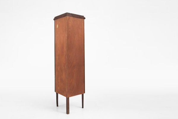 Vintage French Louis XV Style Corner Display Cabinet with Arched