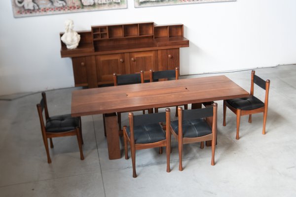 Mid-Century Italian Dining Set with Sideboard by Silvio Coppola