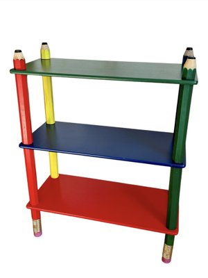 Vintage Italian Pencil Bookcase by Pierre Sala, 1980 for sale at