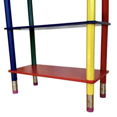 Vintage Italian Pencil Bookcase by Pierre Sala, 1980 for sale at