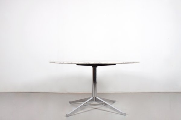Vintage Round Marble Dining Table By Florence Knoll For Vintage Round Marble Dining Table By Florence Knoll For International 2