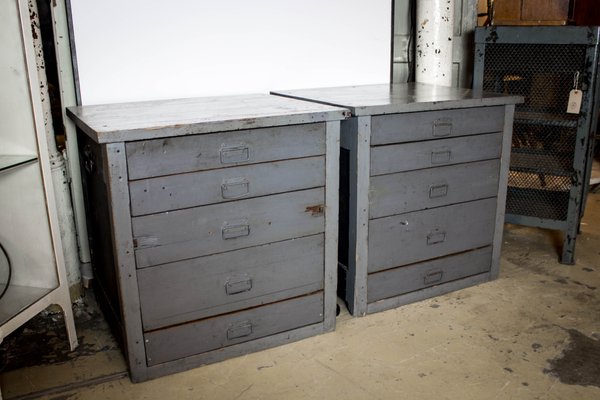 Vintage Gray Tool Cabinets Shelf For Sale At Pamono