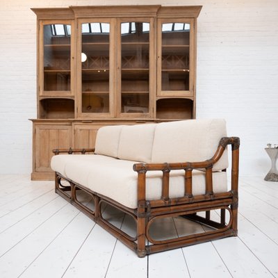 Vintage Bambus Sofa, 1960er
