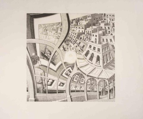 escher Maurits Cornelis Escher, Print Gallery, Lithograph, 1956 for sale at Pamono